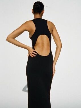 Matteau open back knit dress